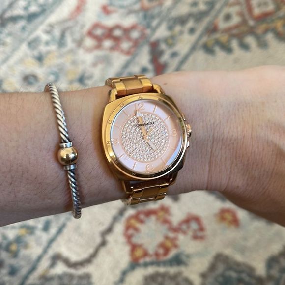 Coach Rose Gold Bracelet Watch with crystals - Picture 3 of 4